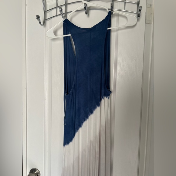 Blue And White Maxi Dress - Picture 4 of 8